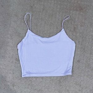Garage Lavender / Pastel Purple Bungee Cropped Cami